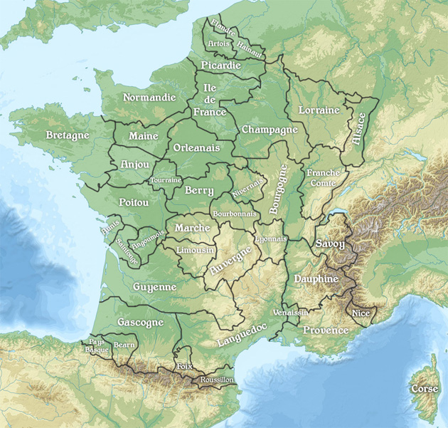 Old Provinces of France