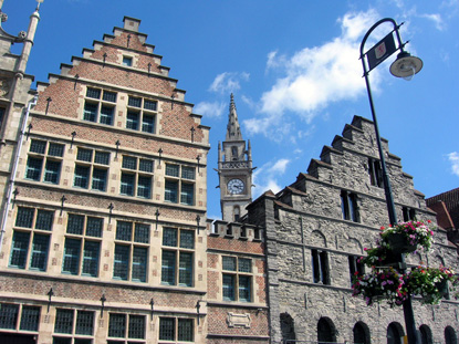 Medieval townhouses, Ghent (&copy; Eupedia.com)