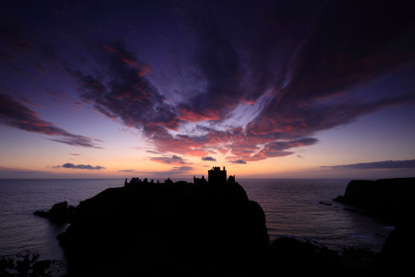 Dunnottar Castle just before sunrise, Grampian, Scotland (&copy; Thomas Dickson - Fotolia.com)