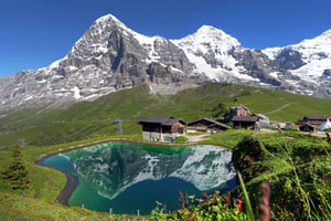 Eiger, Monch and Jungfrau mountains, Swiss Alps Jungfrau-Aletsch (© Mihai-Bogdan Lazar - Fotolia.com)