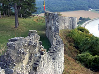 Ruins of Poilvache overlooking the Meuse River