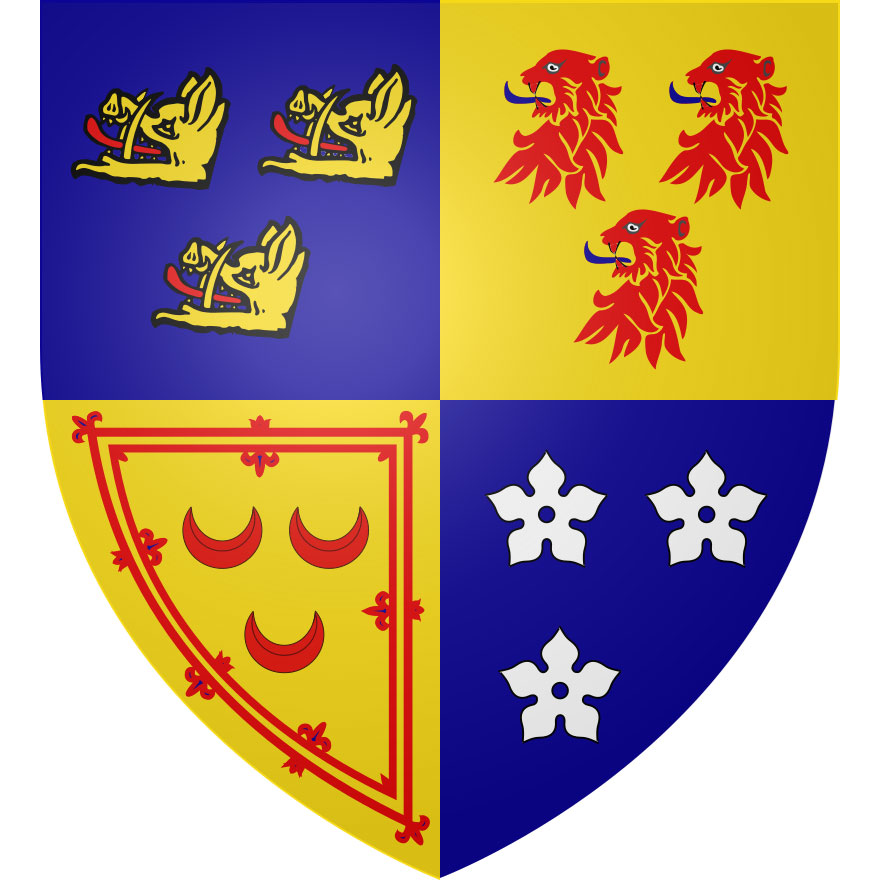 Coat of arms of the Marquess of Huntly, Chief of Clan Gordon (work by czar brodie - CC BY-SA 3.0)