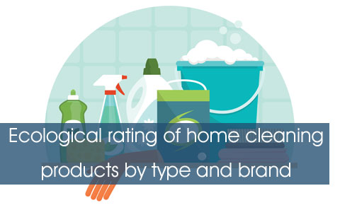 Ecological rating of home cleaning products