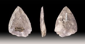 flint tools Eclat_Levallois_retouché_-_Grotte_du_Placard_MHNT_PRE_2009.0.205.5_(2).jpg