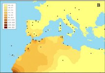 Hernandez et al spatial distribution of mtDna U6.jpg Hernandez et al spatial distribution of mtDna U6.jpg