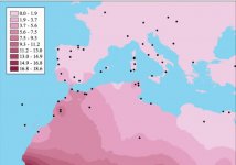 Hernandez et al spatial distribution of mtDna L1b.jpg Hernandez et al spatial distribution of mtDna L1b.jpg