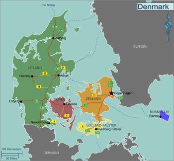 Map of Danish regions, by Sertmann (Stefan Ertmann - Creative Commons Attribution-Share Alike 2.0 Generic license)