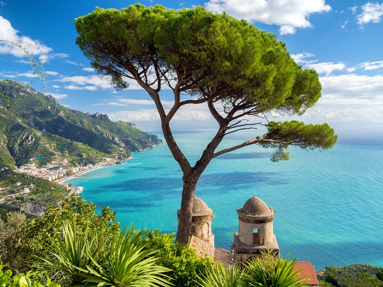 View of the sea from Villa Rufolo in Ravello, Amalfi Coast (� DeVIce - Fotolia.com)
