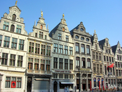 Renaissance guild houses on the market square, Antwerp (&copy; Eupedia.com)