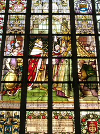 Stained glass window in Our Lady's Cathedral, Antwerp (&copy; Eupedia.com)