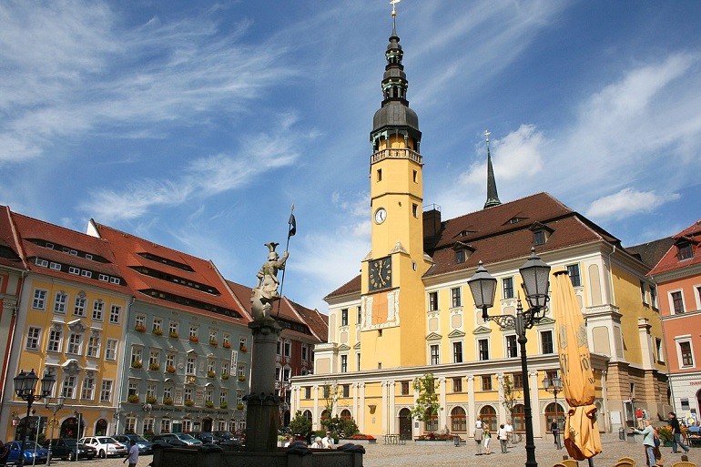 Hauptmarkt and Rathausturm, Bautzen (photo by Frank Vincentz - CC BY-SA 3.0)