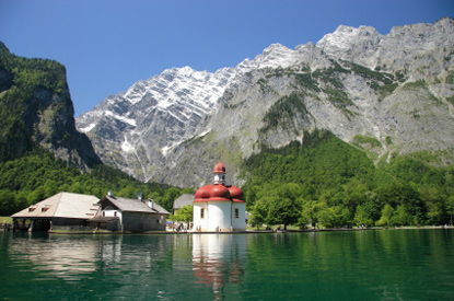 St. Bartholomew's Church facing the Königssee and Mt. Watzmann, Berchtesgaden National Park (&copy; Richard Wöhrl - iStockphoto.com)