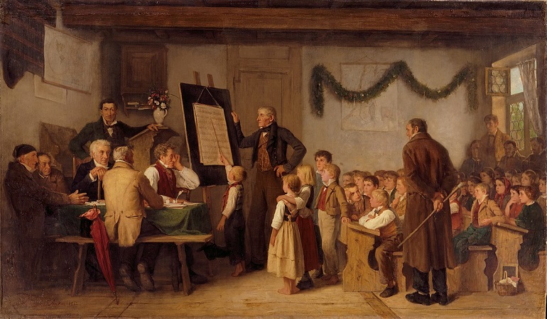 The school exam by Albert Anker at the Museum of Fine Arts in Bern