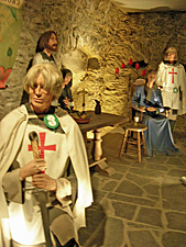Dummies in crusader attire, castle of Bouillon
