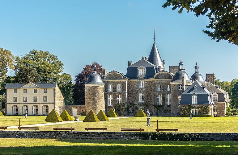 La Bourbansais Castle (photo by Communication La Bourbansais - CC BY-SA 4.0)