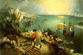 Landscape with the Fall of Icarus
(c. 1558), by Pieter Bruegel the Elder