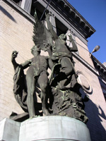 Statues outside the Royal Museums of Fine Arts, Brussels