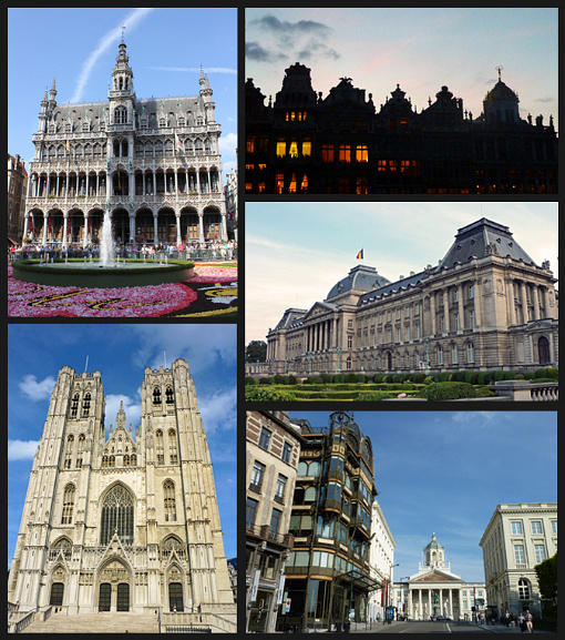 Brussels: Grand Place, Royal Palace, Cathedral, Upper Town (&copy; Eupedia.com)