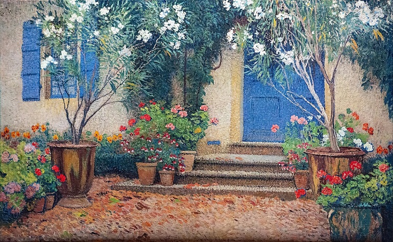 La porte bleu à Marquayrol by Henri Martin at the Musée Henri-Martin, Cahors