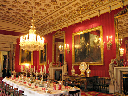 The dining room at Chatsworth House (photo by Flavio Ferrari - CC BY 2.0)