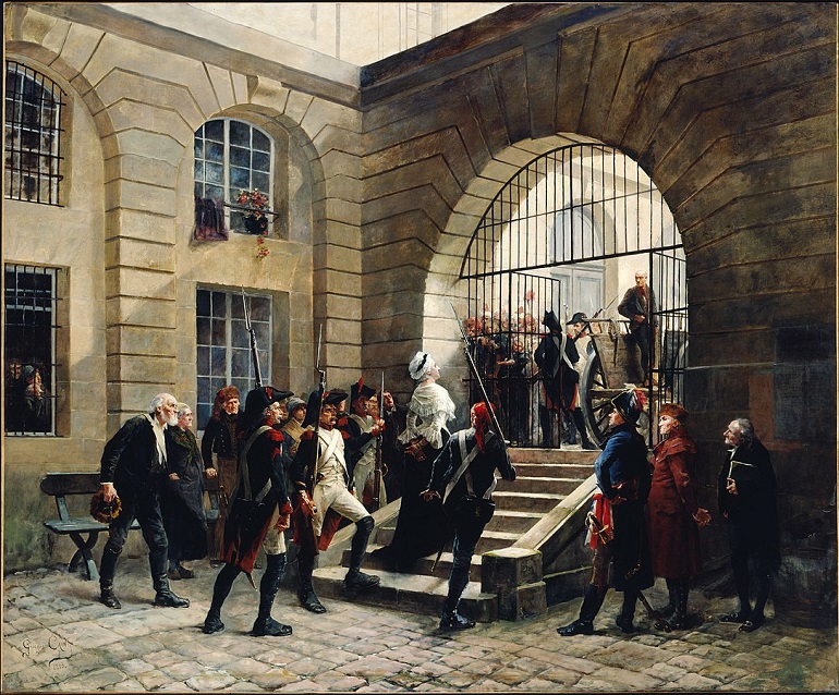Marie-Antoinette leaving the Conciergerie on 16 October 1793