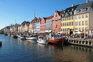 Nyhavn in Copenhagen, Denmark