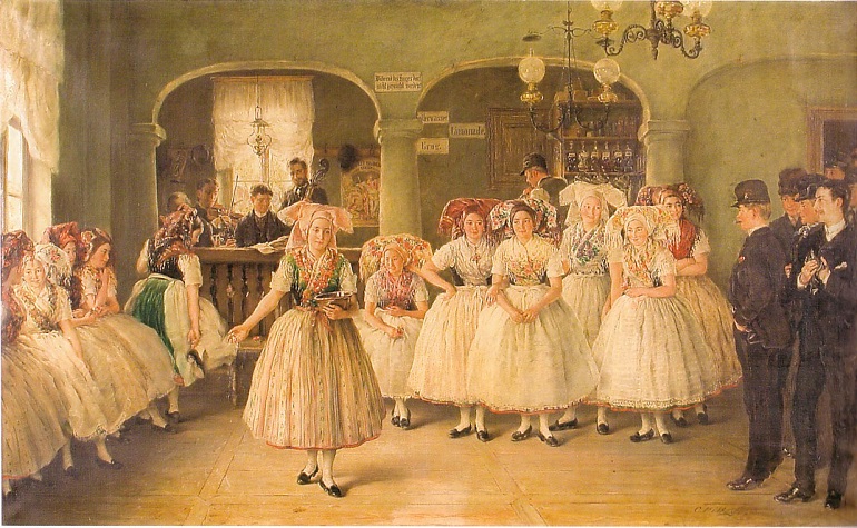 Before the dance, Spreewald by Otto Piltz, at the Wendish Museum, Cottbus