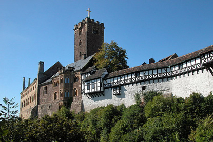 Wartburg Castle, Eisenach (photo by Robert Scarth - CC BY-SA 2.0)