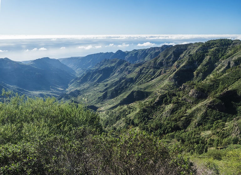 View of lush green landscape in central part of La Gomera island (© Kristyna Henkeova | Dreamstime.com)
