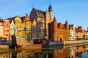 Gdansk at winter, Poland