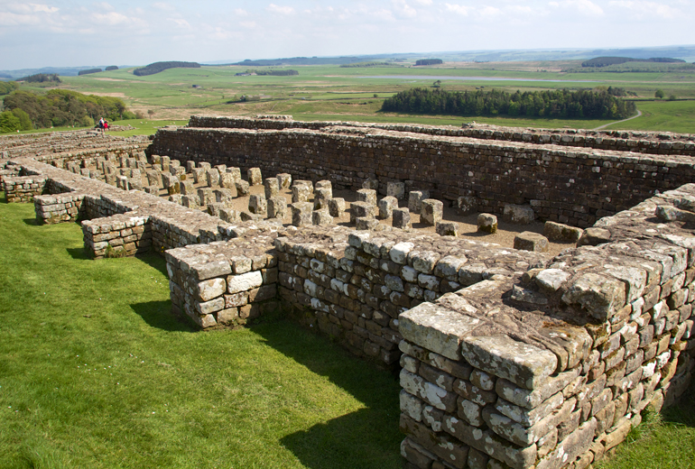 Granary at Housesteads Roman Fort on Hadrian's Wall (photo by Mike Peel - CC BY-SA 4.0)