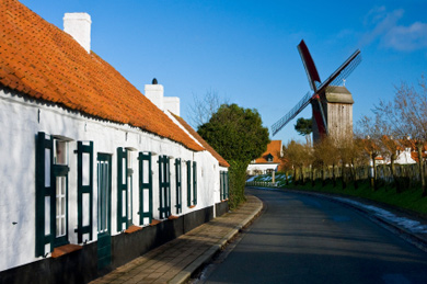 Traditional Flemish houses and windmill, Knokke (&copy; Anna Dudek - iStockphoto.com)