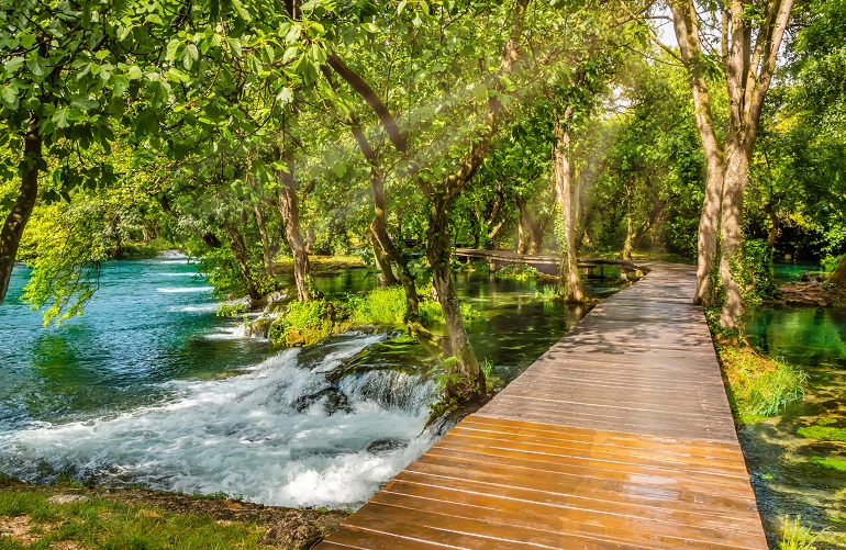 Wooden footpath over river in forest of Krka National Park (© Iuliia Lavrinenko | Dreamstime.com)