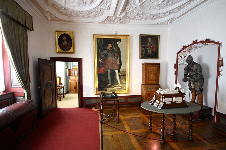 Interior of Langenburg Castle (photo by Matthias Süßen - CC BY-SA 3.0)