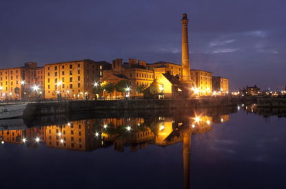 Canning Dock at night, Liverpool (&copy; Gail Johnson | Dreamstime.com)