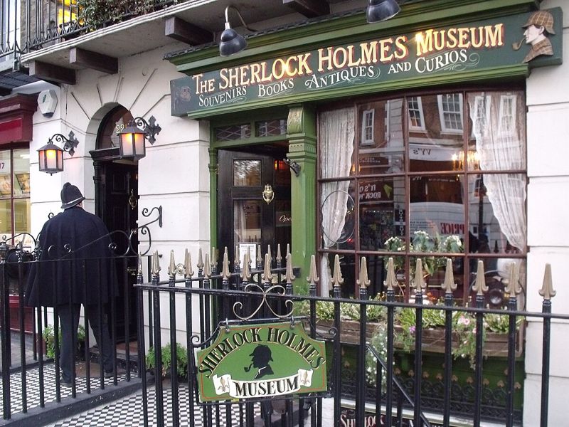 Sherlock Holmes  Museum, London (photo by Elliott Brown - CC BY 2.0)