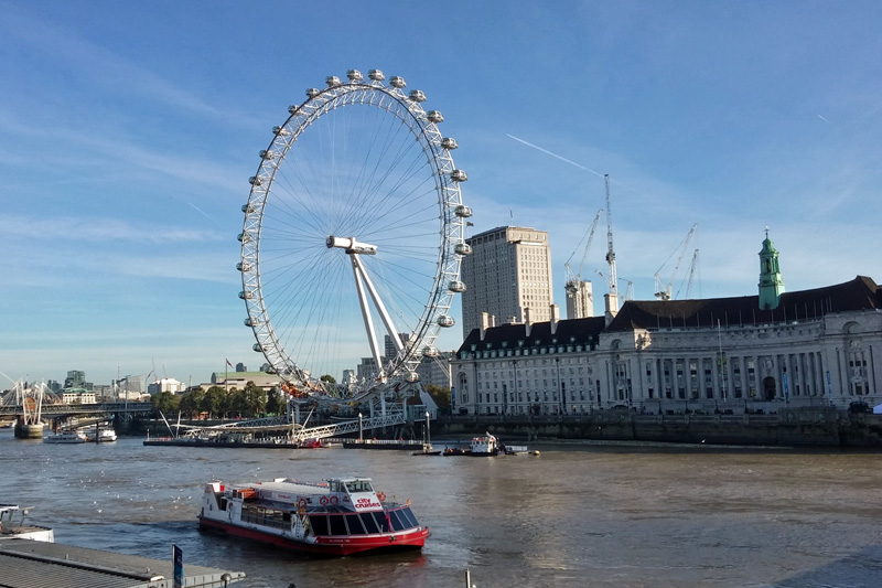 The London Eye and London Aquarium (&copy; Eupedia.com)