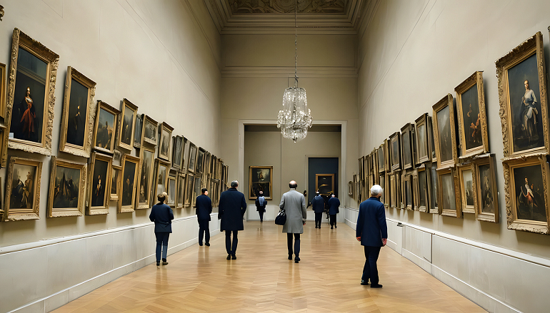 Painting Gallery at the Louvre Museum in Paris (photo by Rodolfo Medrano García from Pixabay)