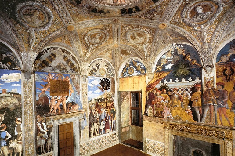 Camera degli Sposi in the Ducal Palace of Mantua (photo by Andrea Mantegna)