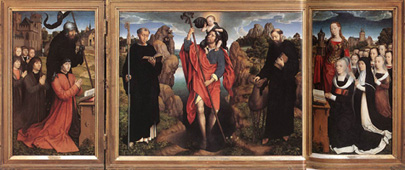 Triptych of the Family Moreel
(1484),  by Hans Memling