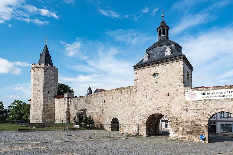 Inner Women's Gate, Mühlhausen (photo by Tilman2007 - CC BY-SA 4.0)
