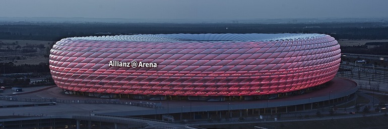 Allianz Arena, Munich (photo by Richard Bartz, Munich aka Makro Freak - CC BY-SA 2.5)