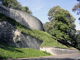 Bottom of the citadel of Namur