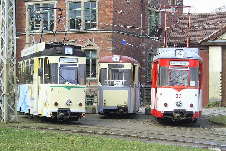 Tramways in Naumburg (photo by ChristianBier - CC BY-SA 3.0)