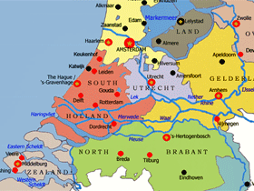 Map of the Netherlands