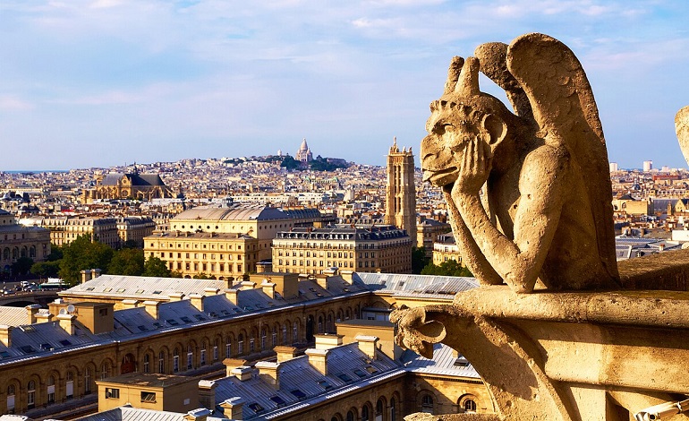 Gargoyle, Cathedral of Notre Dame de Paris (photo by Moyan Brenn from Anzio, Italy - CC BY 2.0)