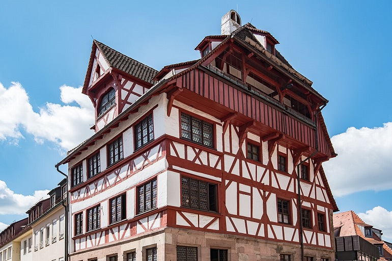 Albrecht Dürer House, Nuremberg (photo by Tilman2007 - CC BY-SA 4.0)