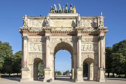 Arc de Triomphe du Carrousel, Paris (photo by Arthur Weidmann - CC BY-SA 4.0)