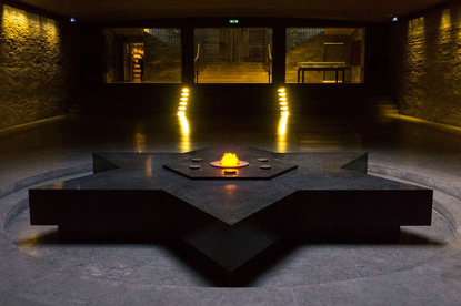 Crypt of the Shoah Memorial, Paris (photo by BrnGrby - CC BY-SA 4.0)