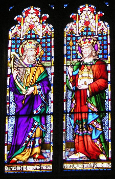 Stained glass window, Peterborough Cathedral